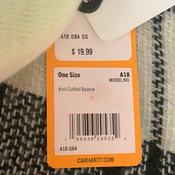 Carhartt light green knit cuffed beanie hat NWT! - Picture 4 of 5